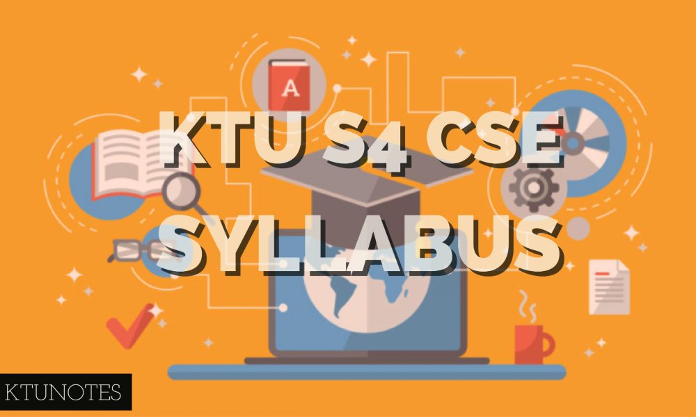 KTU B-Tech CSE Syllabus For Semester 4