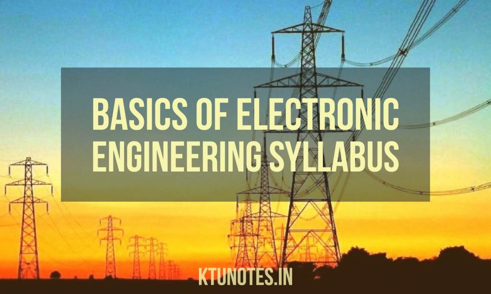 basics-of-electrical-engineering-syllabus