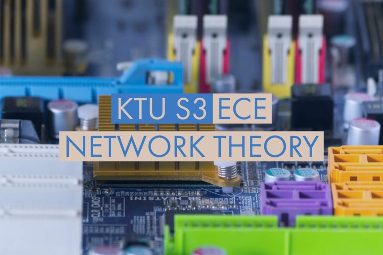 KTU S3 Network Theory Notes